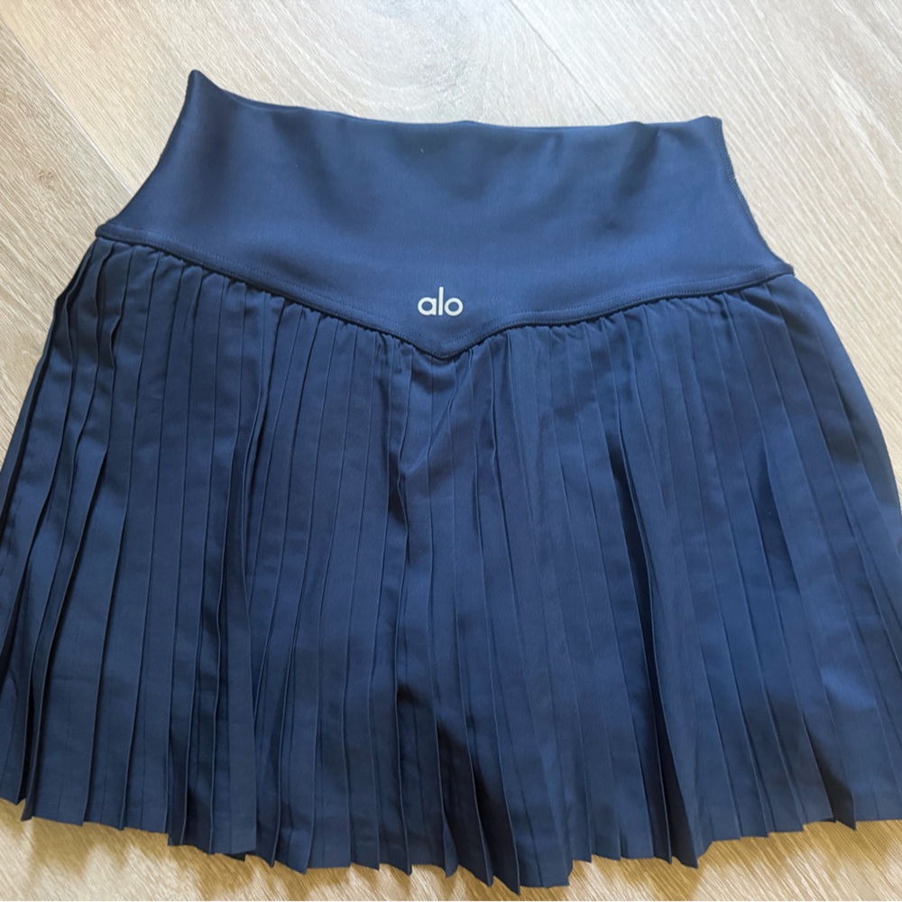 Alo grand slam pleated tennis skirt - Navy